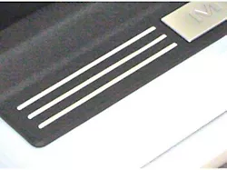 Drake Muscle Cars Door Sill Plate Accent Strips (05-14 Mustang)