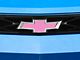 SEC10 Bowtie Emblem Cover Decal; Pink (Universal; Some Adaptation May Be Required)