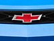 SEC10 Bowtie Emblem Cover Decal; Carbon Red (Universal; Some Adaptation May Be Required)