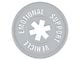 SEC10 Emotional Support Vehicle Decal; Silver (Universal; Some Adaptation May Be Required)