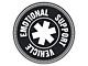 SEC10 Emotional Support Vehicle Decal; White (Universal; Some Adaptation May Be Required)