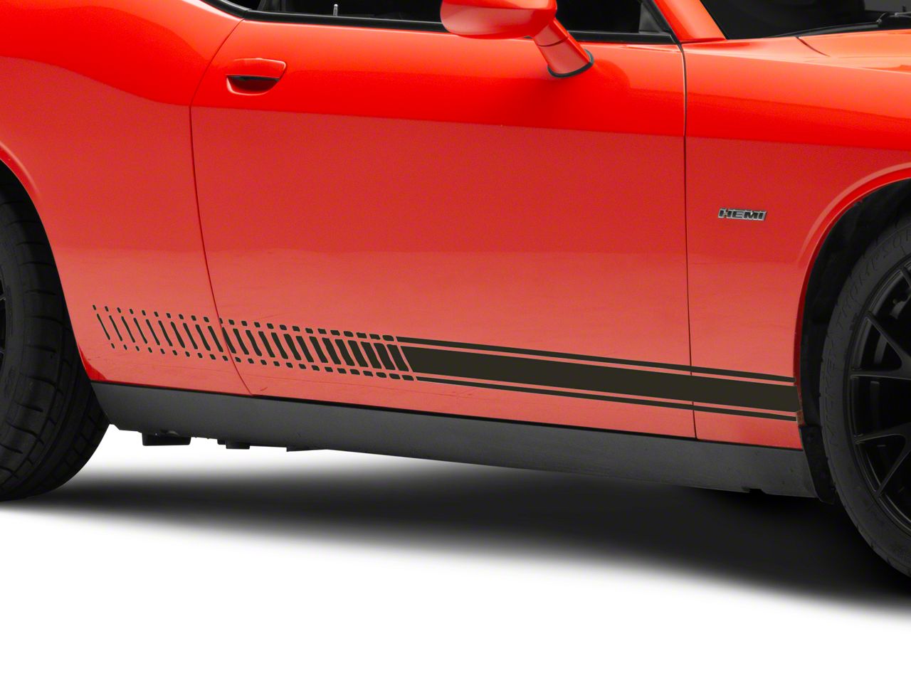 Custom Dodge Challenger American Rocker Panel outlet Stripes