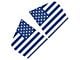 SEC10 Flag Quarter Window Decals; Blue (06-23 Charger)