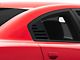 SEC10 Flag Quarter Window Decals; Gloss Black (06-23 Charger)