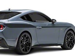 SEC10 Arrow Stripes; Gloss Black (15-23 Mustang Fastback)