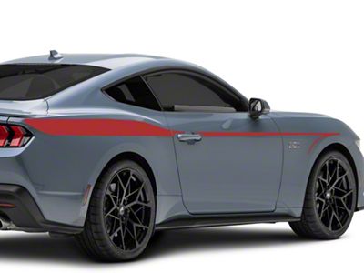 SEC10 Arrow Stripes; Red (2024 Mustang Fastback)