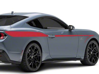 SEC10 Arrow Stripes; Red (15-23 Mustang Fastback)