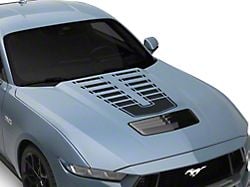 SEC10 Dashed Hood Decal; Gloss Black (24-25 Mustang)