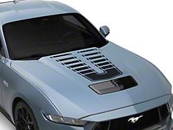 SEC10 Dashed Hood Decal; Matte Black (2024 Mustang)