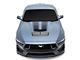 SEC10 Dashed Hood Decal; Matte Black (2024 Mustang)