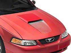 SEC10 Dashed Hood Decal; Silver (99-04 Mustang)