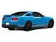 SEC10 Distressed Flag Quarter Window Decals; Blue (10-14 Mustang Coupe)