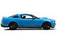 SEC10 Distressed Flag Quarter Window Decals; Blue (10-14 Mustang Coupe)