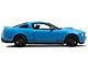 SEC10 Distressed Flag Quarter Window Decals; Gloss Black (10-14 Mustang Coupe)