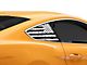 SEC10 Distressed Flag Quarter Window Decals; White (15-24 Mustang Fastback)