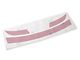 SEC10 Factory Blade Rear Spoiler Accent Decal; Red (15-24 Mustang Fastback)