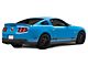 SEC10 Flag Quarter Window Decals; Blue (10-14 Mustang Coupe)