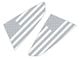 SEC10 Flag Quarter Window Decals; Silver (15-24 Mustang Fastback)