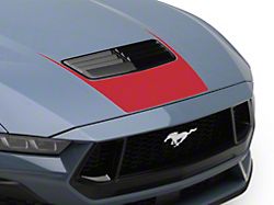 SEC10 Forward Hood Decal; Red (24-25 Mustang GT, Dark Horse)