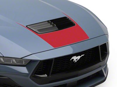 SEC10 Forward Hood Decal; Red (2024 Mustang GT, Dark Horse)