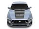 SEC10 Full One-Piece Hood Decal; Gloss Black (2024 Mustang GT, Dark Horse)