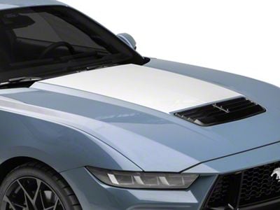 SEC10 Hood Accent Decal; Silver (2024 Mustang)