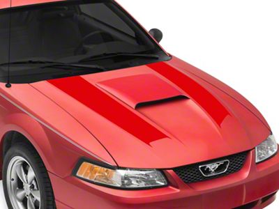 SEC10 Hood Stripes; Red (99-04 Mustang)