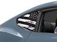 SEC10 Perforated Distressed Flag Quarter Window Decal (24-25 Mustang Fastback)