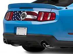 SEC10 Rear Decklid Accent Decal; Real Flag (10-14 Mustang)