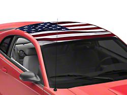 SEC10 Roof Decal; Real Flag (99-04 Mustang Coupe)