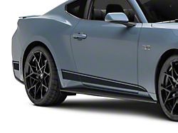 SEC10 Taper Rocker Stripes; Matte Black (24-25 Mustang)