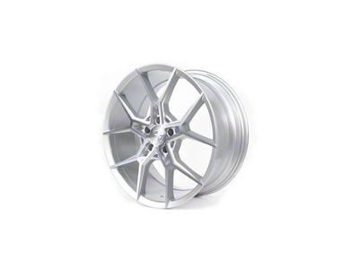 Select Precision Alloys Alpine Gloss Silver Brushed Wheel; Rear Only; 20x10.5; 38mm Offset (10-15 Camaro, Excluding ZL1)