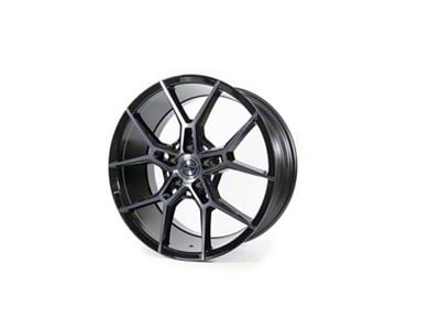 Select Precision Alloys Alpine Glossy Black with Brushed DDT Face Clear Wheel; 20x9; 20mm Offset (10-15 Camaro, Excluding ZL1)