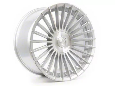 Select Precision Alloys Bristol Gloss Silver Machined Wheel; Rear Only; 20x10.5; 38mm Offset (10-15 Camaro, Excluding ZL1)