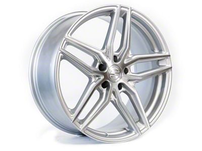 Select Precision Alloys Shadow Gloss Silver Brushed Wheel; 20x9; 20mm Offset (10-15 Camaro, Excluding ZL1)