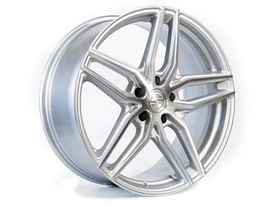 Select Precision Alloys Shadow Gloss Silver Brushed Wheel; 20x9; 38mm Offset (10-15 Camaro, Excluding ZL1)