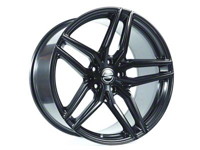 Select Precision Alloys Shadow Satin Black Wheel; Rear Only; 20x10.5; 38mm Offset (10-15 Camaro, Excluding ZL1)