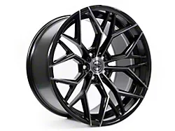 Select Precision Alloys Syndicate Glossy Black Machined DDT Face and Lip Wheel; 20x9; 38mm Offset (10-14 Mustang)