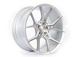 Select Precision Alloys Alpine Gloss Silver Brushed Wheel; 20x9; 38mm Offset (15-23 Mustang GT w/o Performance Pack, EcoBoost, V6)