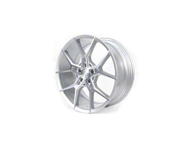 Select Precision Alloys Alpine Gloss Silver Brushed Wheel; Rear Only; 20x10.5; 38mm Offset (16-24 Camaro, Excluding SS w/ 6-Piston Front Calipers & ZL1)