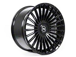 Select Precision Alloys Bristol Glossy Black Wheel; Rear Only; 24x10; 20mm Offset (16-24 Camaro)