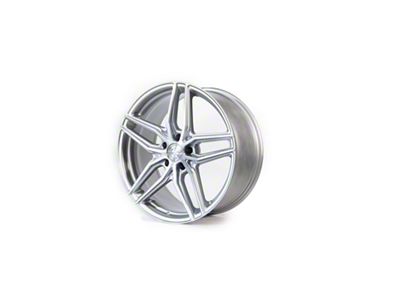 Select Precision Alloys Shadow Gloss Silver Brushed Wheel; 20x9; 20mm Offset (24-25 Mustang)