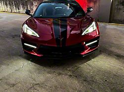 Sick Diesel LED Grille Lights; Black Frame (20-25 Corvette C8 Stingray)