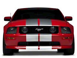 SEC10 Lemans Stripes; Silver; 12-Inch (05-14 Mustang)