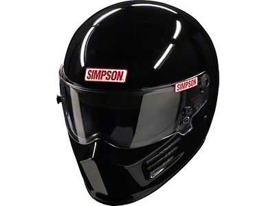 Simpson SA2020 Bandit Racing Helmet; Black; X-Large