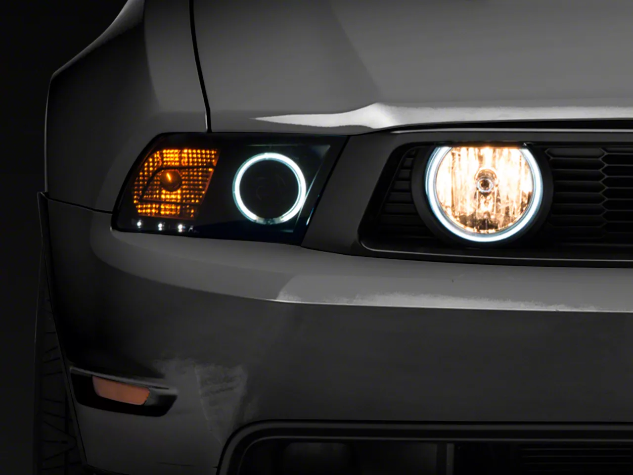 Raxiom Mustang LED Halo Fog Lights; Smoked 49134 (05-12 Mustang GT