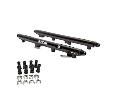 Snow Fuel Billet Fuel Rail Kit for Factory Height Injectors; Factory Fit (09-23 V8 HEMI Challenger, Excluding 6.2L)