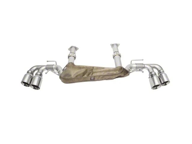 Soul Performance Non-Valved Cat-Back Exhaust System with Straight Cut Jet-Hot Matte Black Tips (20-24 Corvette C8 w/o NPP Dual Mode Exhaust, Excluding Z06)