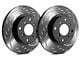 SP Performance Diamond Slot Rotors with Black ZRC Coated; Front Pair (16-24 Camaro LS & LT w/ Single Piston Front Calipers)