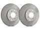 SP Performance Peak Series Slotted Rotors with Gray ZRC Coating; Front Pair (10-15 V6 Camaro)